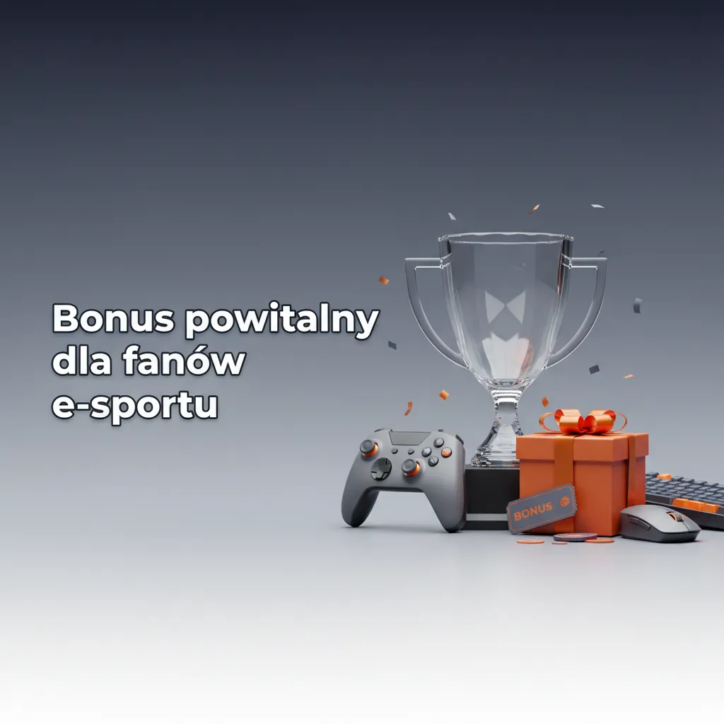 Baner promujący bonus powitalny dla fanów e-sportu: do 6500 PLN + 150 DO i kroki odbioru; sprawdź regulamin.