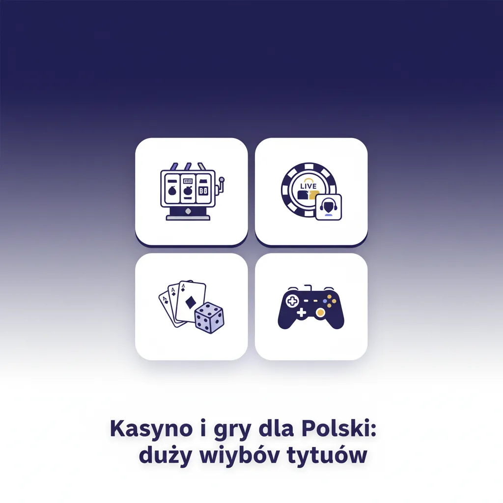 Lobby polskiego kasyna online z kategoriami gier: automaty, ruletka, blackjack, live, 5000+ tytułów, także w aplikacji.