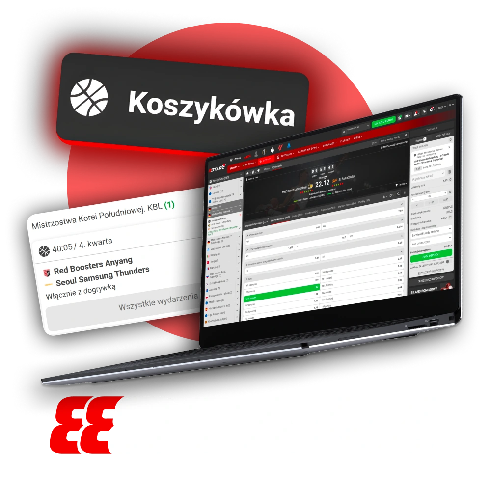 Zakłady na koszykówkę z szybkimi wypłatami w 888Starz.