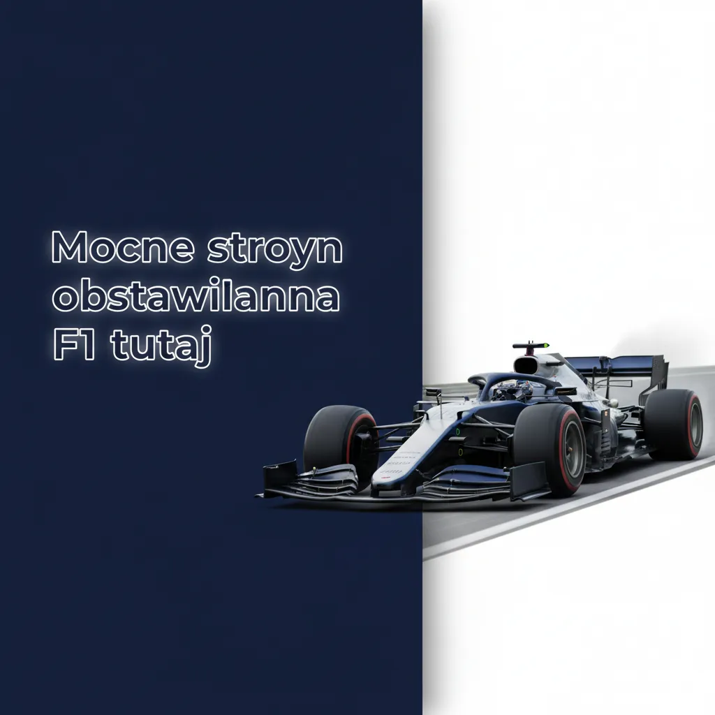 Infografika: zalety obstawiania F1 — szerokie rynki, live kursy, cash out, statystyki, filtry, mobile, płatności, limity