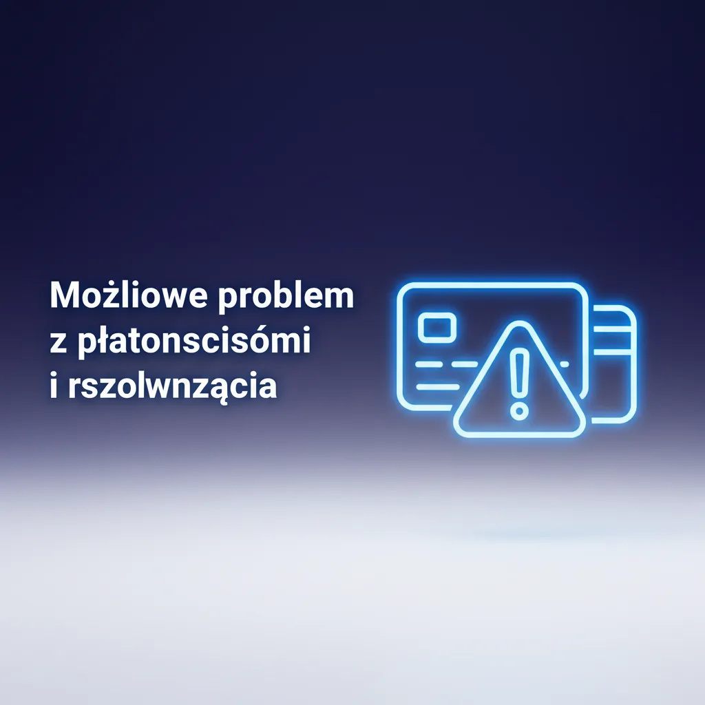 Infografika: możliwe problemy z płatnościami i rozwiązania — odrzucona płatność, limit, KYC, obrót bonusu, opóźnienia krypto.