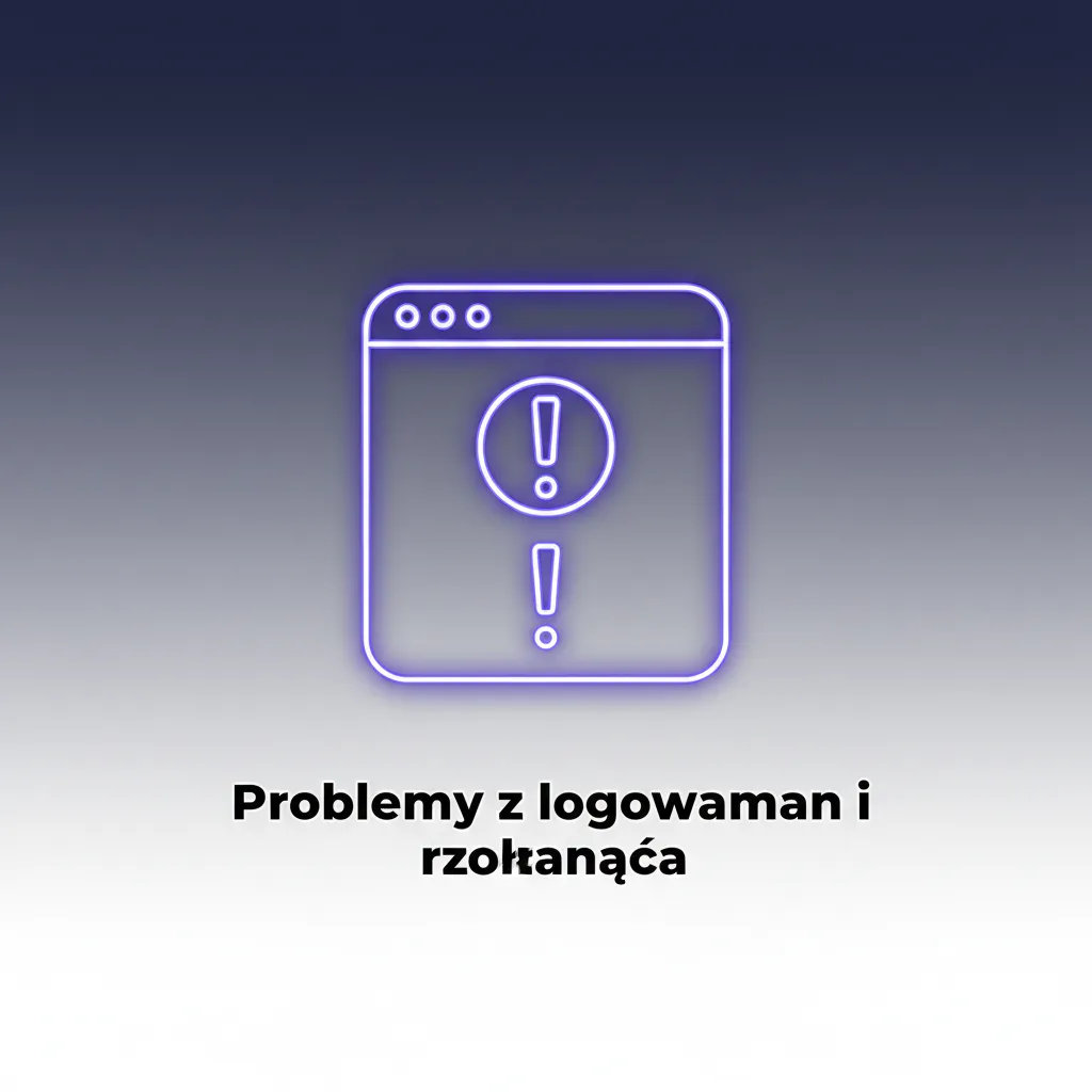 Tabela: najczęstsze problemy z logowaniem i rozwiązania: złe hasło, zapomniany e‑mail/ID, blokada, 2FA, błąd techniczny.