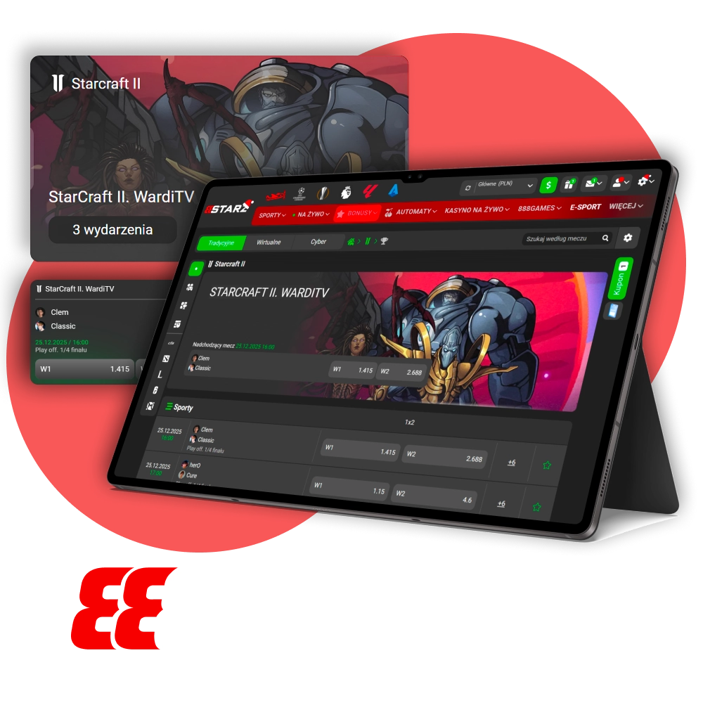 Rozpocznij obstawianie StarCraft II na 888starz.