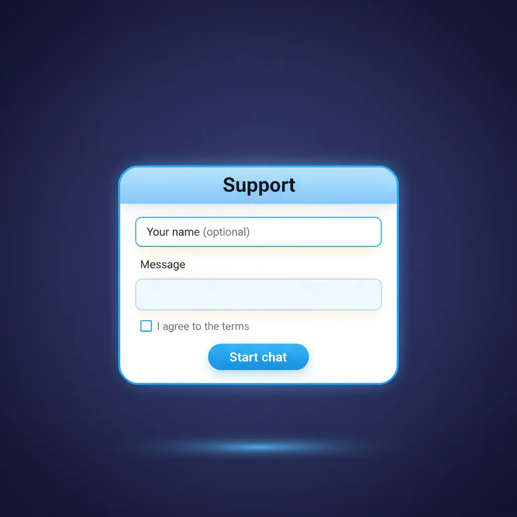 Wsparcie 24/7 dla użytkowników komputerów: czat, e-mail, formularz, Telegram/Twitter, FAQ.