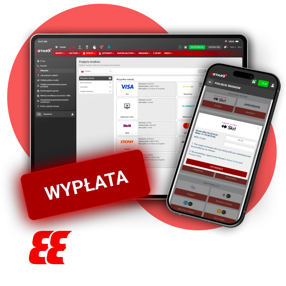 Wypłać swoje wygrane wygodnie i bezpiecznie w 888Starz.