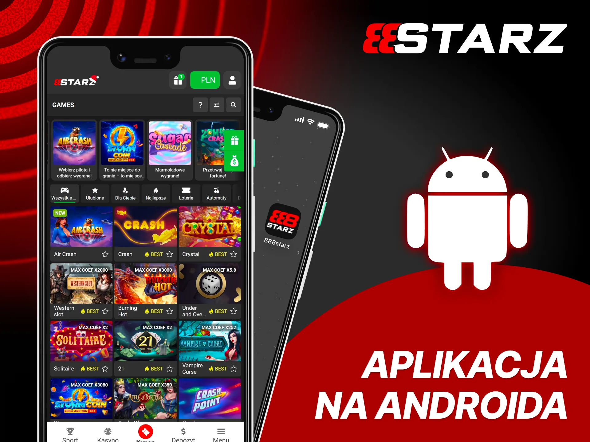 Postaw zakład w każdej chwili z aplikacją Android 888Starz.