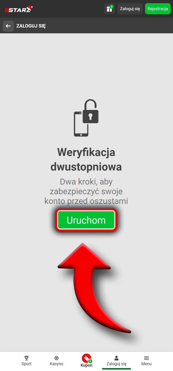 Zatwierdź dostęp z dodatkową ochroną w 888Starz.