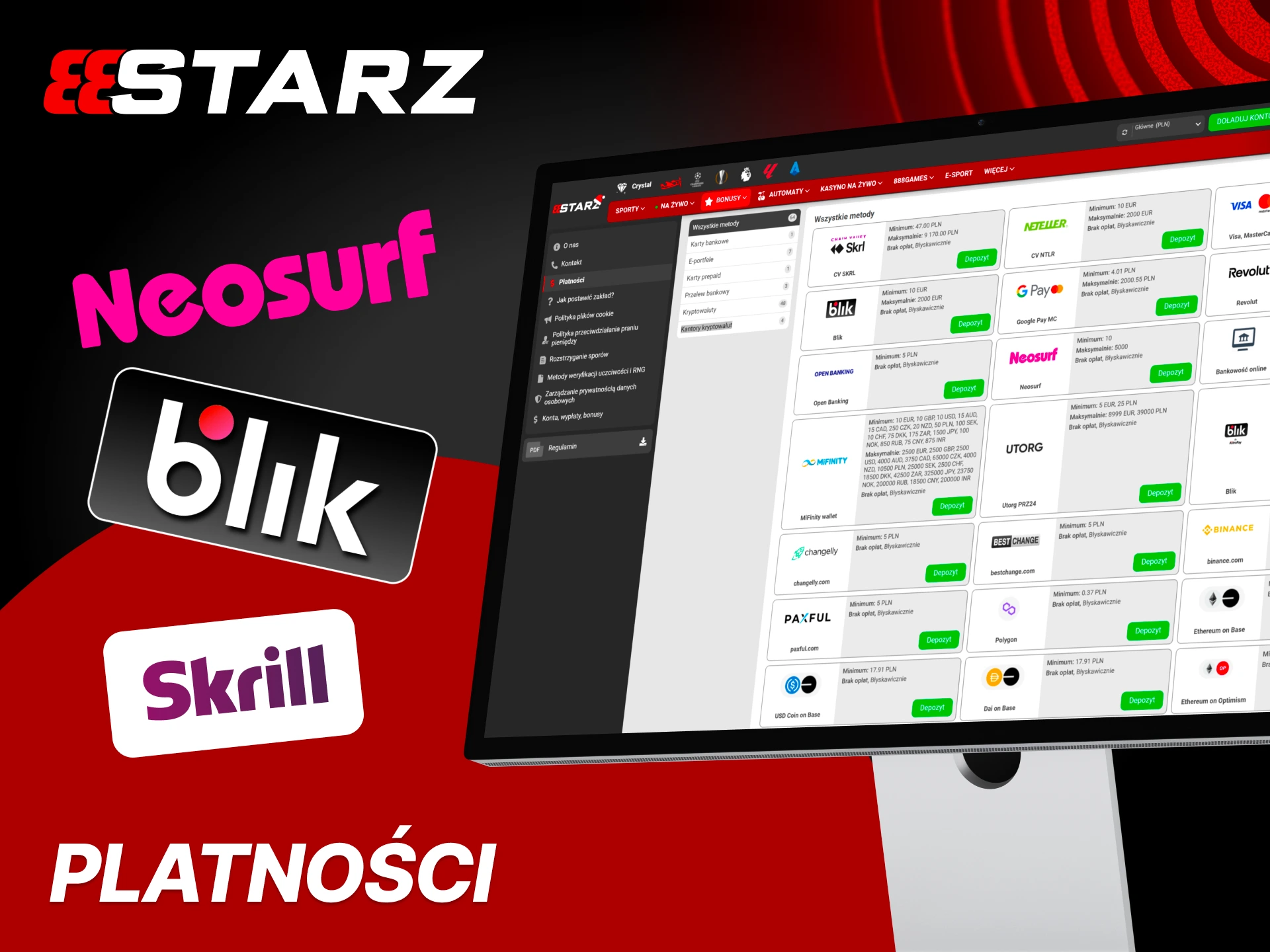 Wybierz bezpieczne płatności i graj wygodnie z 888Starz.