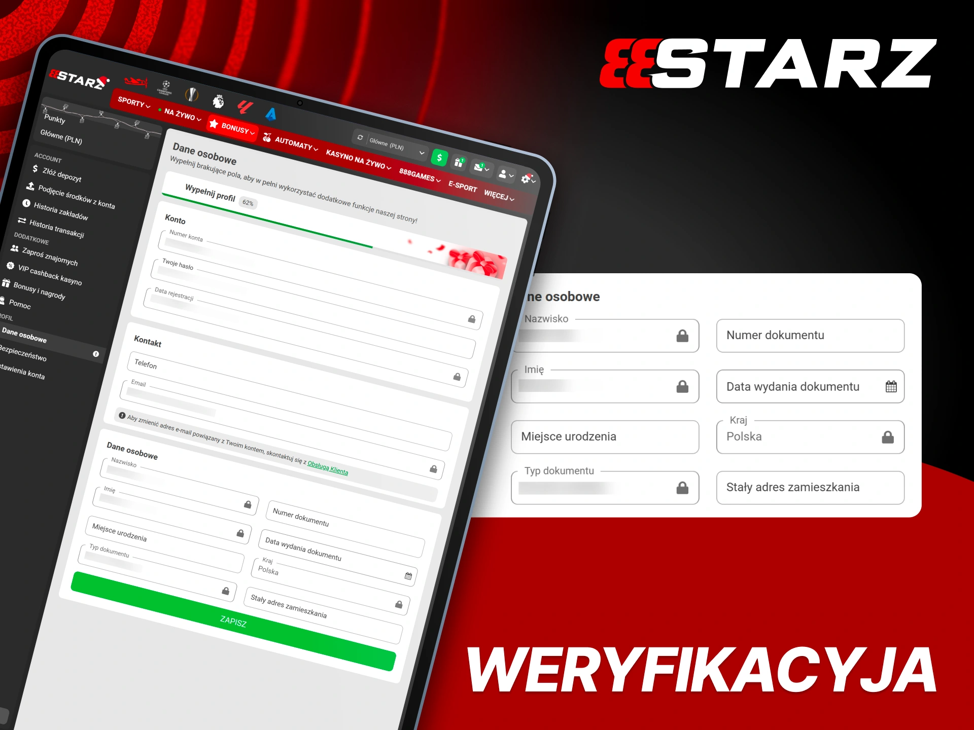 Przejdź weryfikację KYC i graj bez ograniczeń w 888Starz.