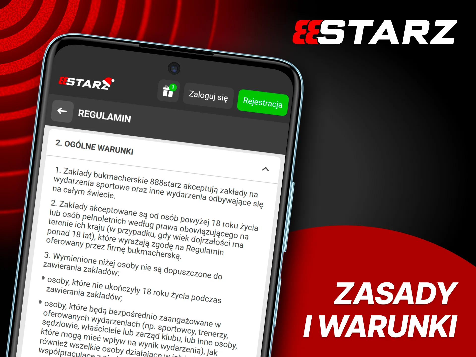 Sprawdź regulamin i uniknij nieporozumień w 888Starz.