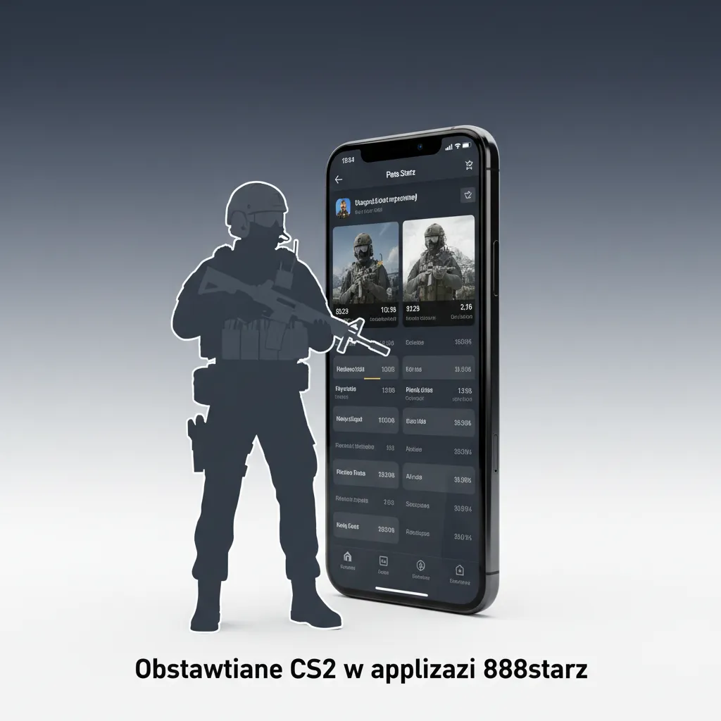 Smartfon z aplikacją 888starz: zakłady live na CS2, rynki map, rund i handicapu, kupon, kursy na żywo i powiadomienia.