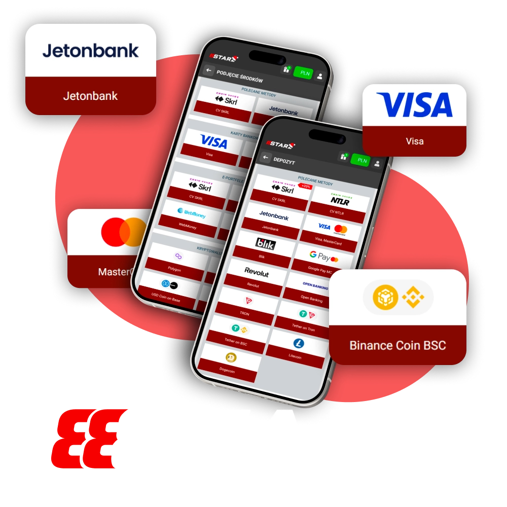 Dokonuj wpłat i wypłat w 888Starz w prosty i bezpieczny sposób.