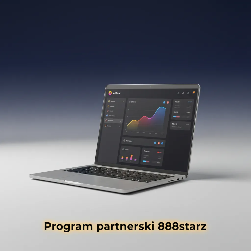 Grafika programu partnerskiego 888starz w Polsce: prowizje za wyniki, śledzenie statystyk i materiały marketingowe.