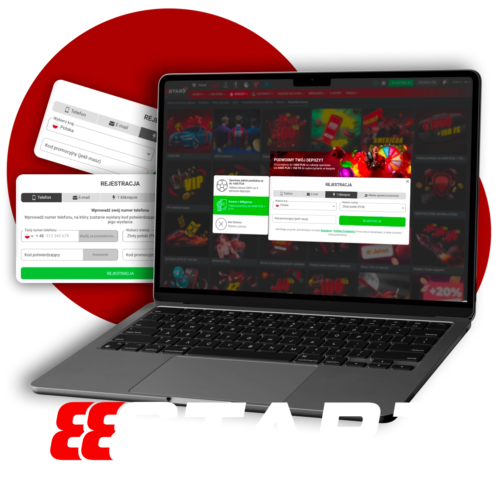 Zarejestruj się i graj z 888Starz.