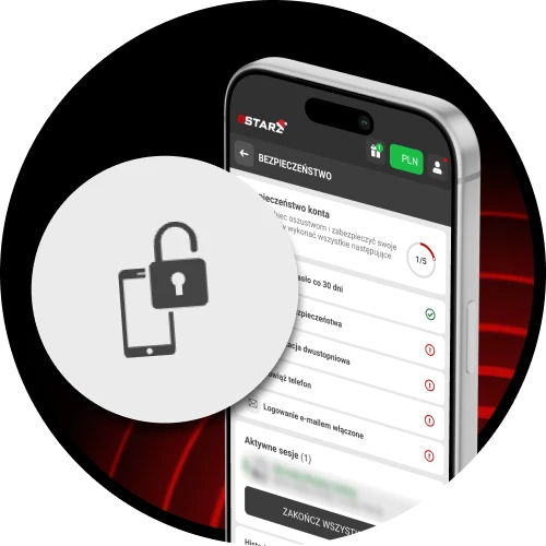 Twoje konto 888Starz i środki są chronione przez szyfrowanie.