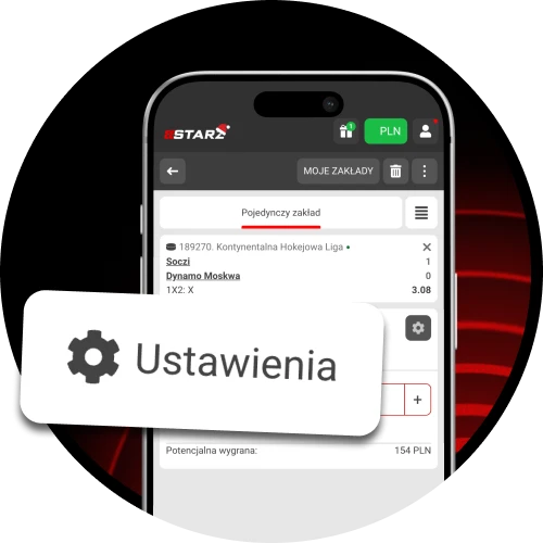 Otrzymuj powiadomienia o kursach i wynikach w aplikacji 888Starz.