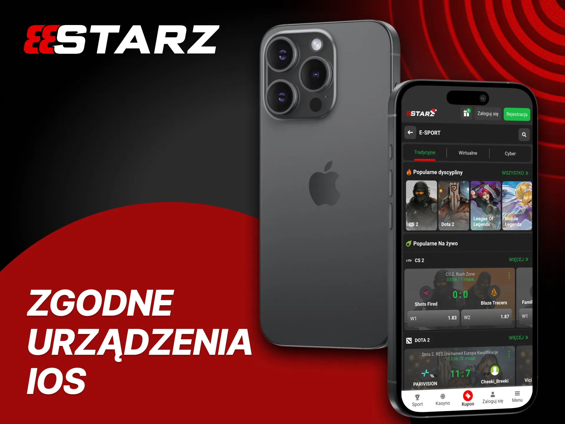 Zgodne urządzenia iOS: iPhone X, XR, XS/Max oraz serie 11–15; aplikacja działa płynnie na tych modelach.