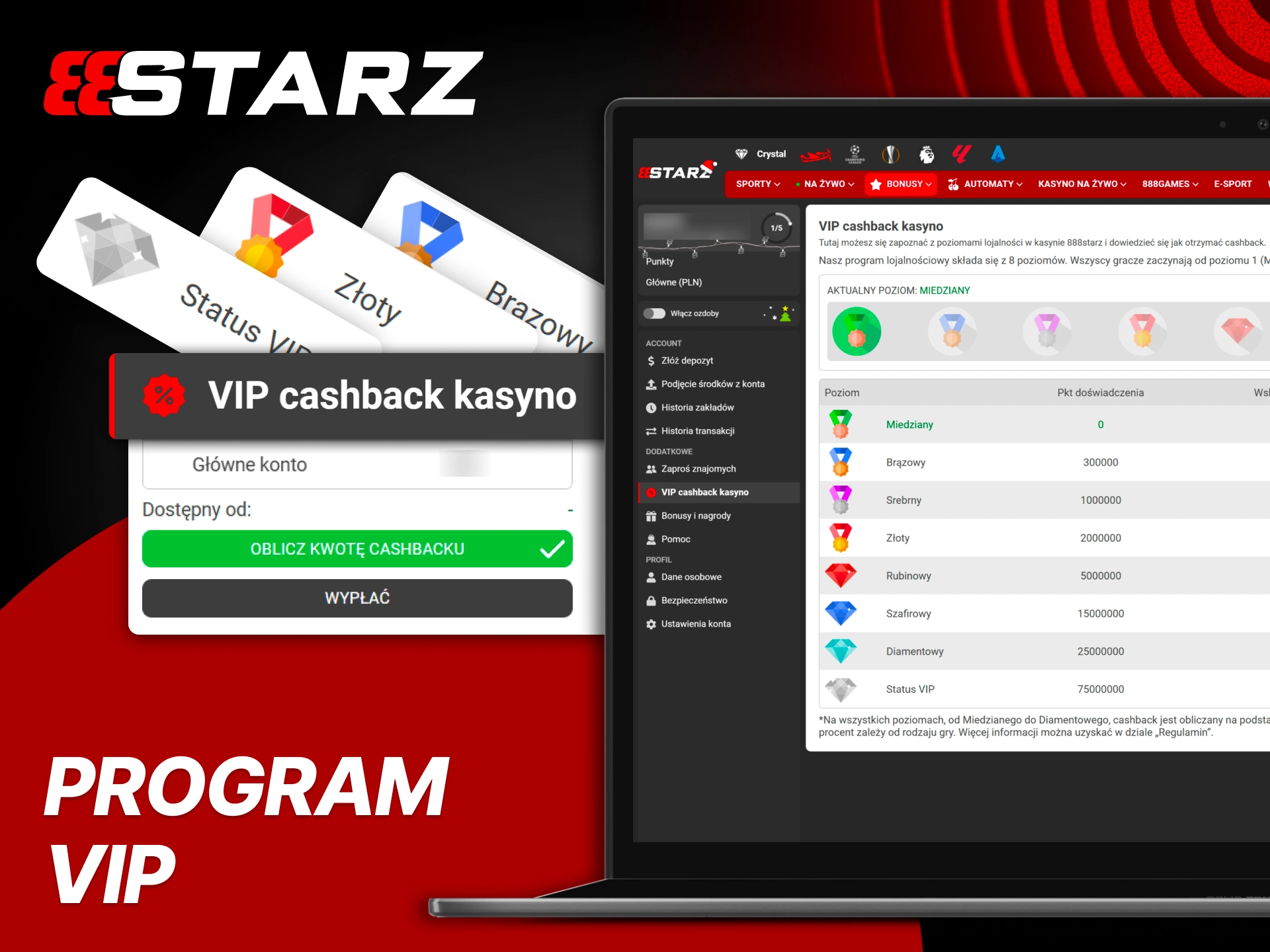 Dołącz do VIP i graj na lepszych warunkach w 888Starz.