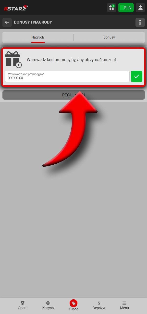 Dodaj kod i graj z dodatkowymi korzyściami w 888Starz.