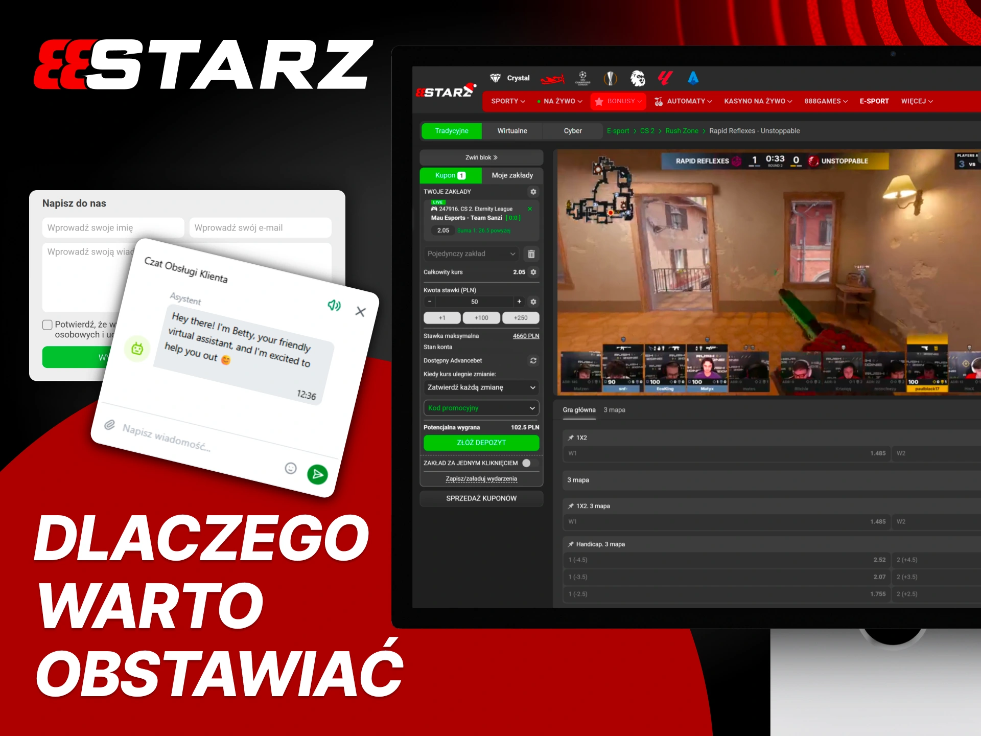 Graj CS2 w 888Starz z bonusami i szybkimi wypłatami.