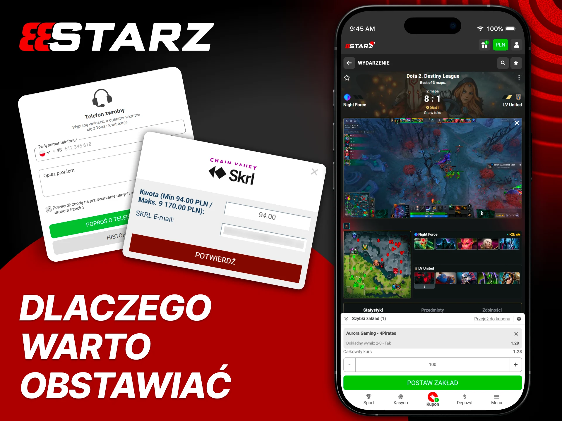Graj Dota2 w 888Starz z wygodnymi płatnościami i wsparciem.