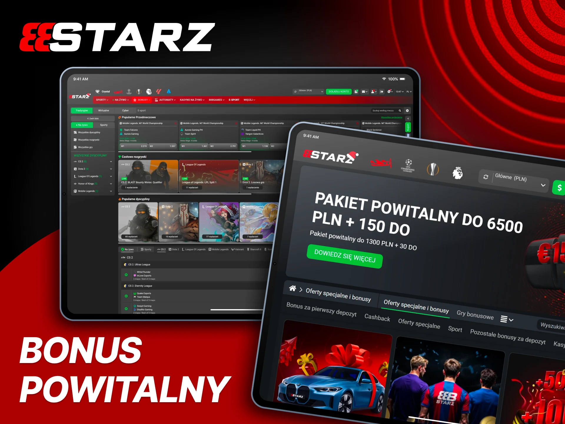 Aktywuj bonus startowy i graj e-sport pewniej w 888Starz.