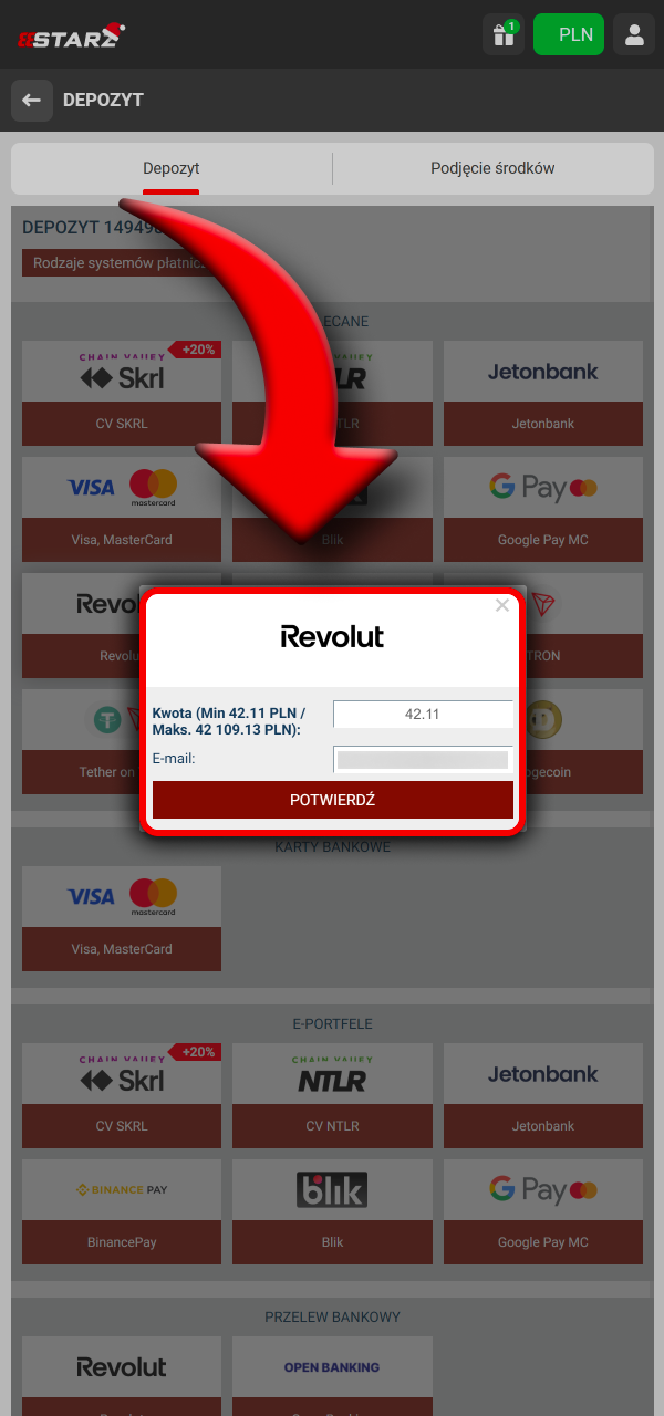 Wpłać środki i rozpocznij obstawianie e-sportu w 888Starz.