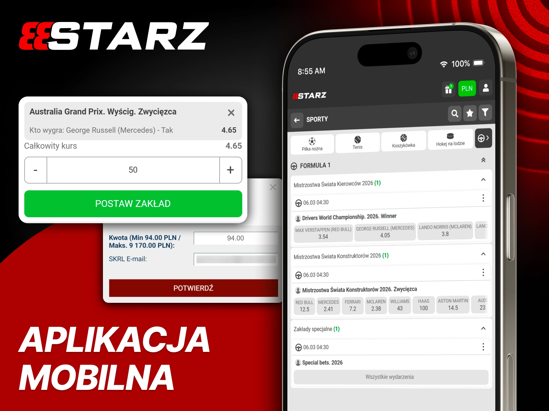 Typuj F1 sprawnie dzięki aplikacji mobilnej 888Starz.