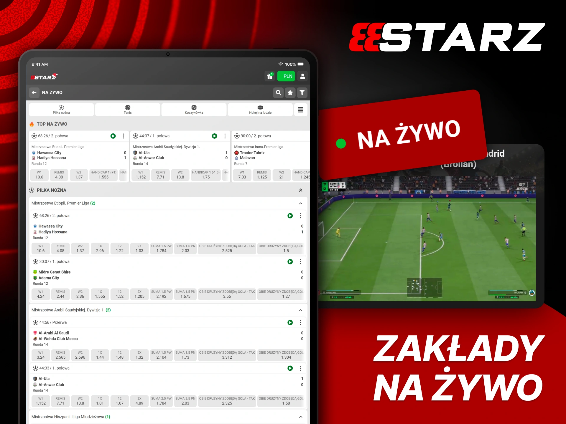 Obstawiaj na żywo i reaguj w czasie rzeczywistym z 888Starz.