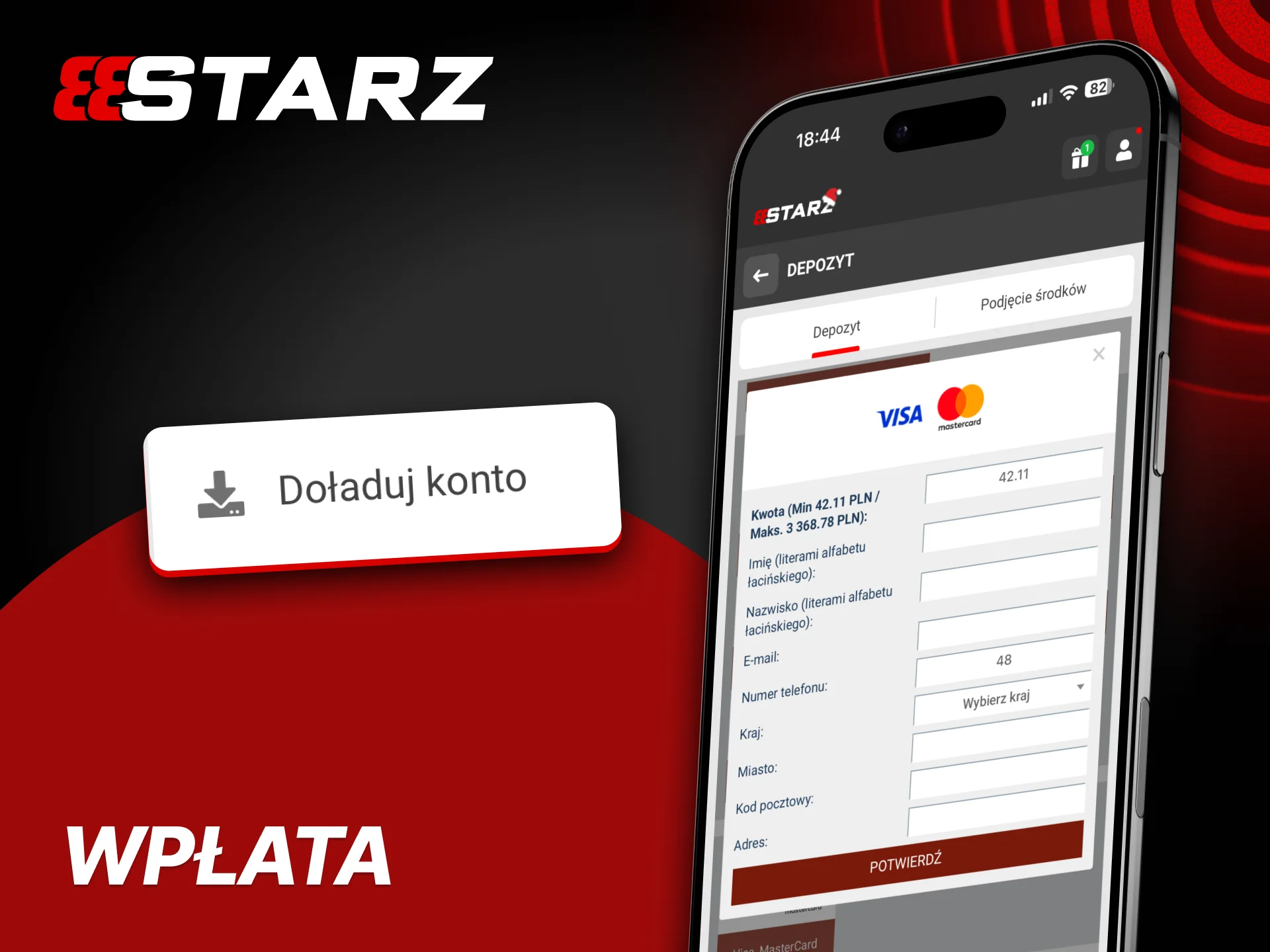 W aplikacji 888starz można dokonywać płatności w ciągu kilku sekund.