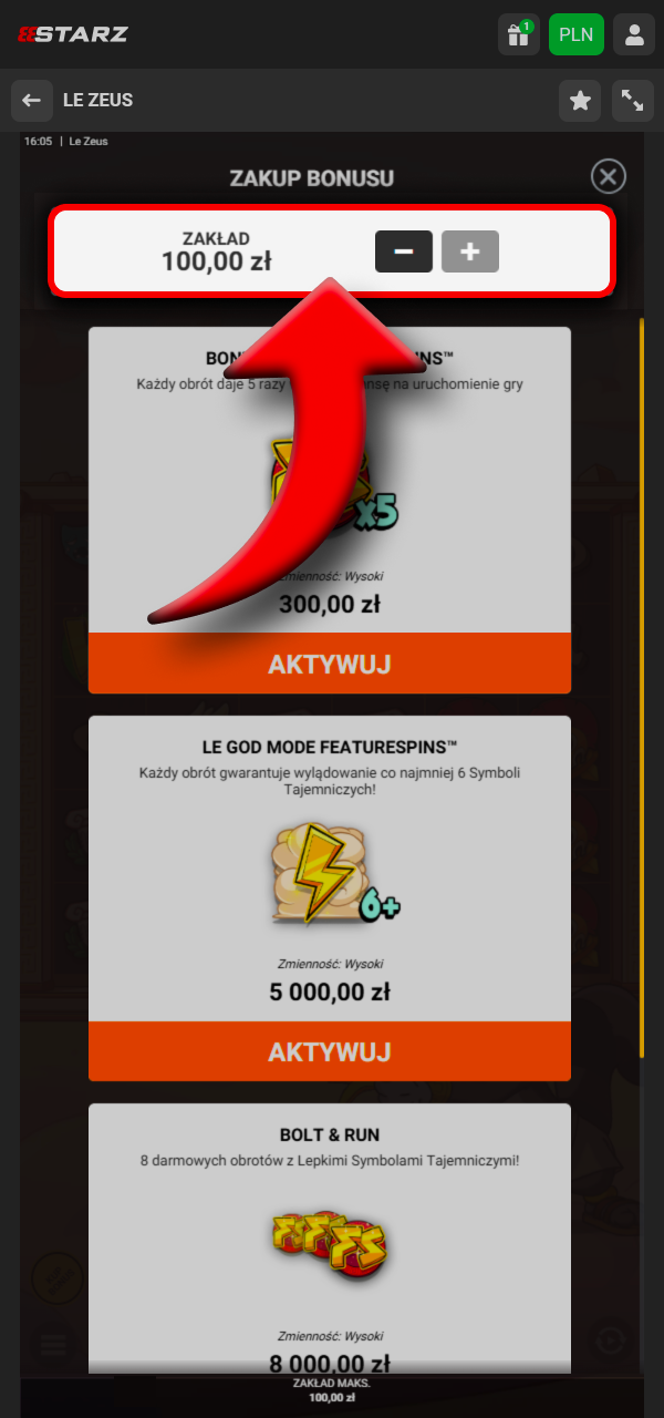 Wybierz grę w 888Starz i zacznij grać po sprawdzeniu minimalnych stawek.