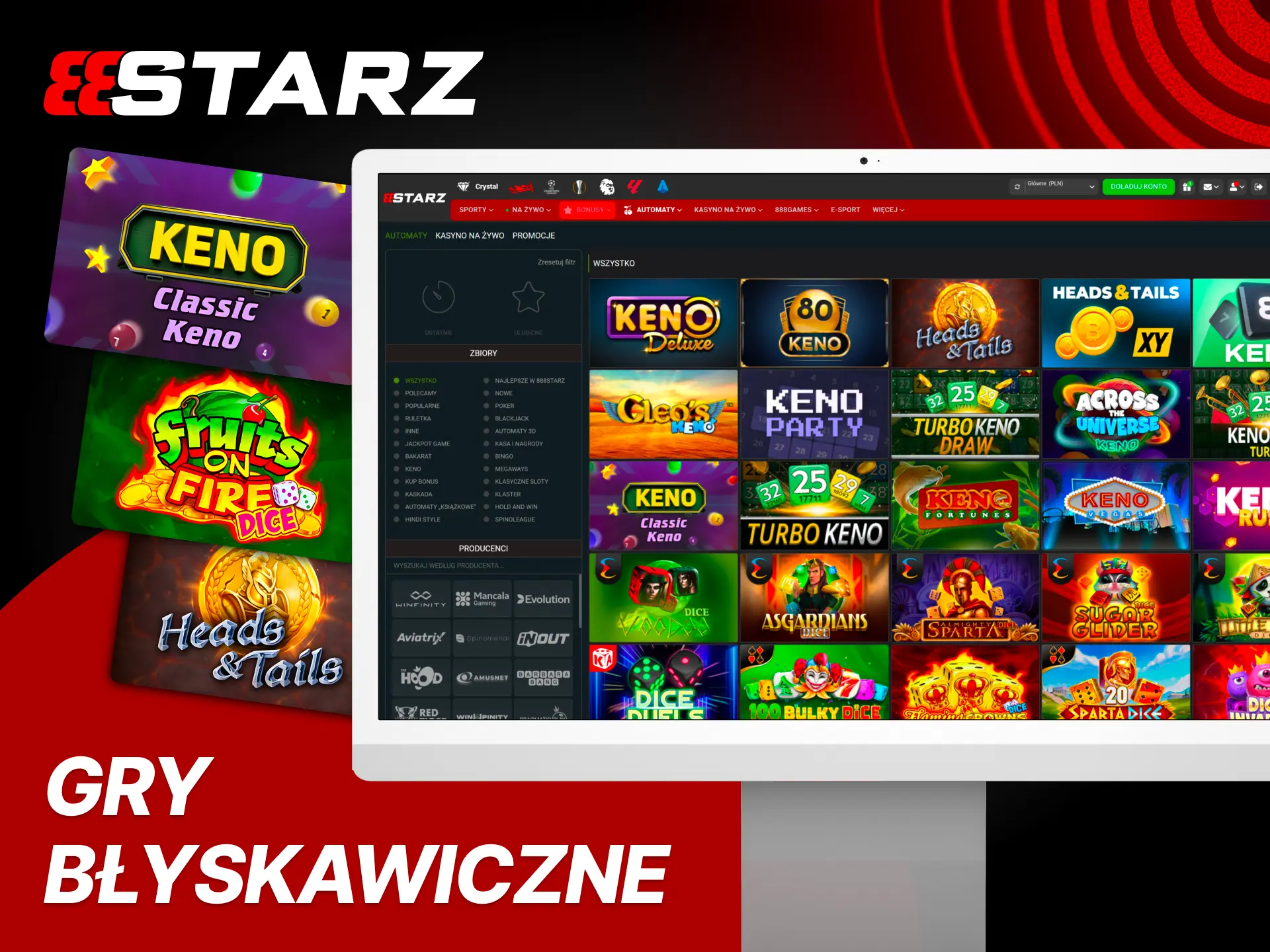 Graj szybko i ciesz się natychmiastowym wynikiem w 888Starz.