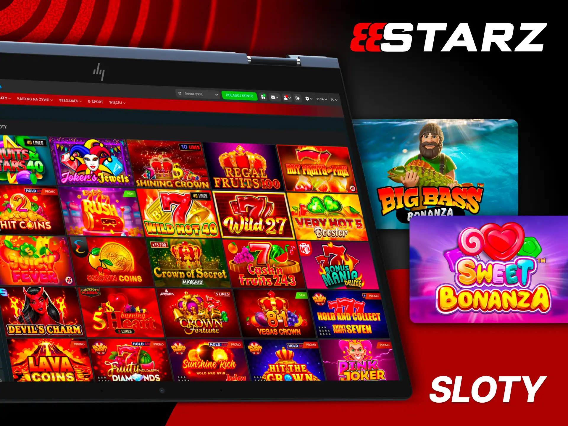 Odkrywaj klasyki i nowości slotowe w 888Starz.