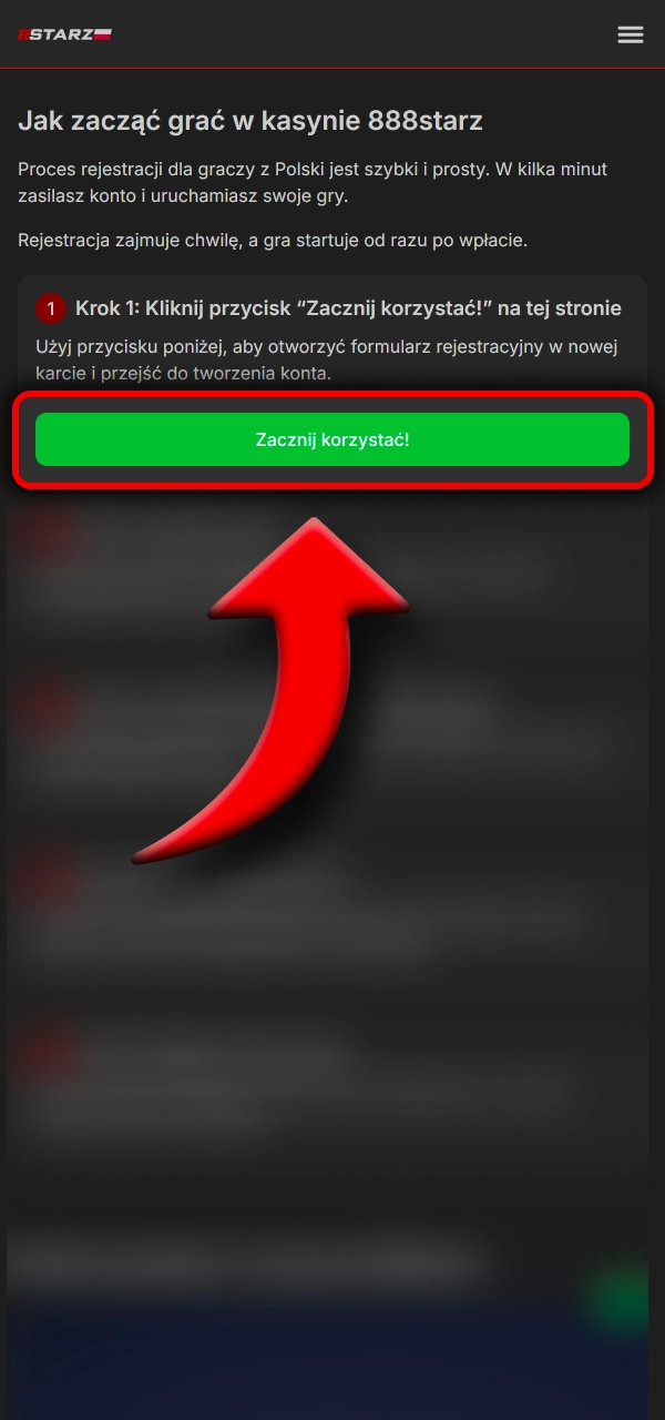 Uruchom gry kasynowe w kilka chwil 888Starz.
