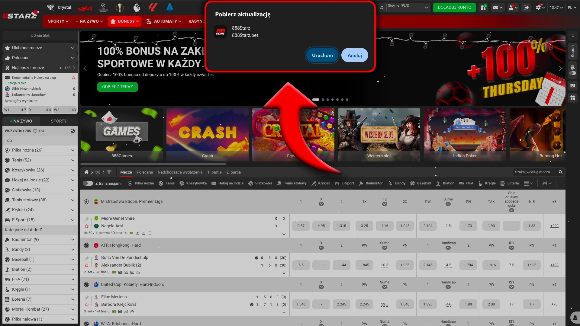 Zainstaluj najnowszą wersję i korzystaj bezpiecznie z 888Starz.