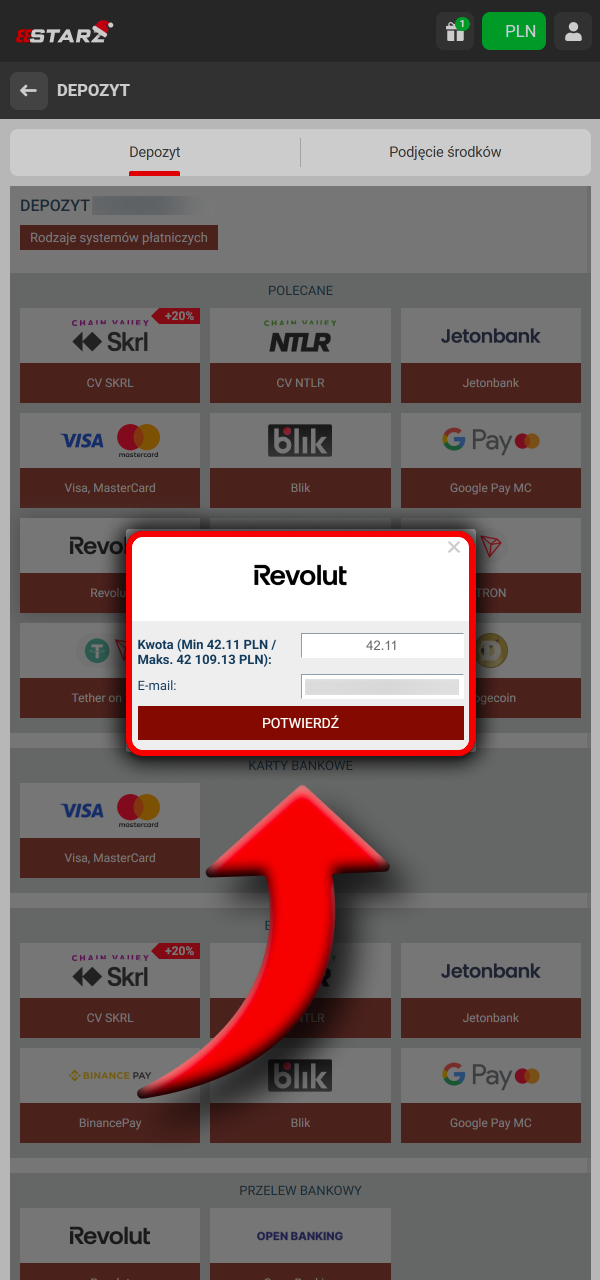 Doładuj saldo wygodnie i zacznij grać w 888Starz.