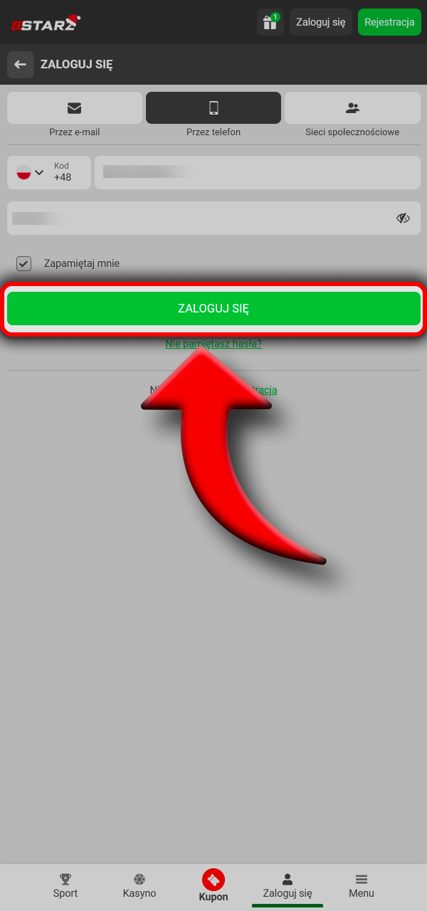 Skonfiguruj profil i typuj szybciej w 888Starz.