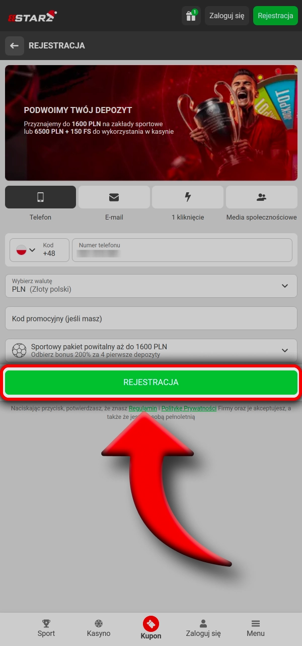 Załóż konto szybko i typuj krykiet świadomie w 888Starz.