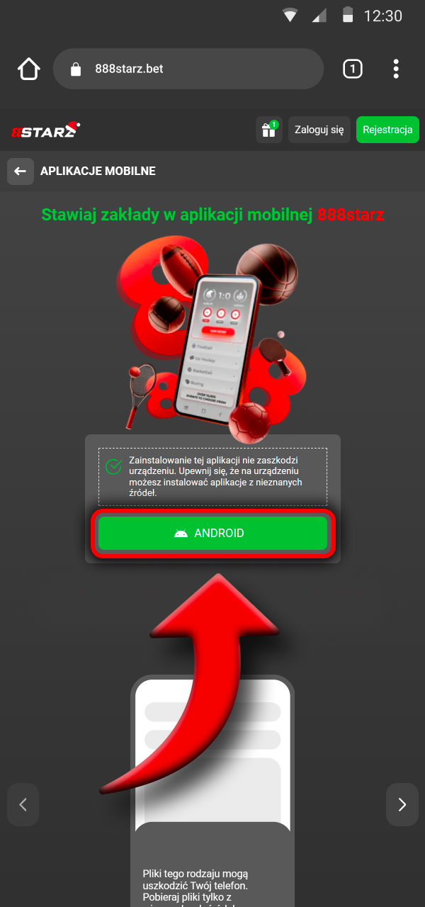 Pobierz aplikację i graj mobilnie z 888Starz.