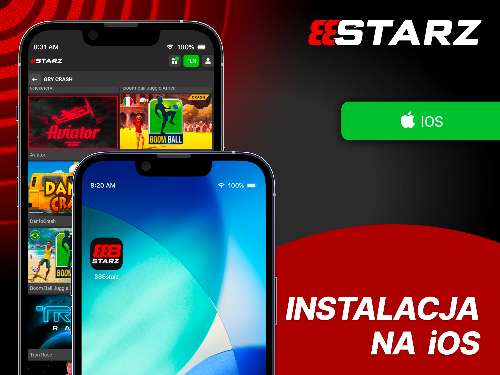 Zagraj w Aviator na iOS z 888Starz korzystając z aplikacji PWA i pełnego dostępu do konta.