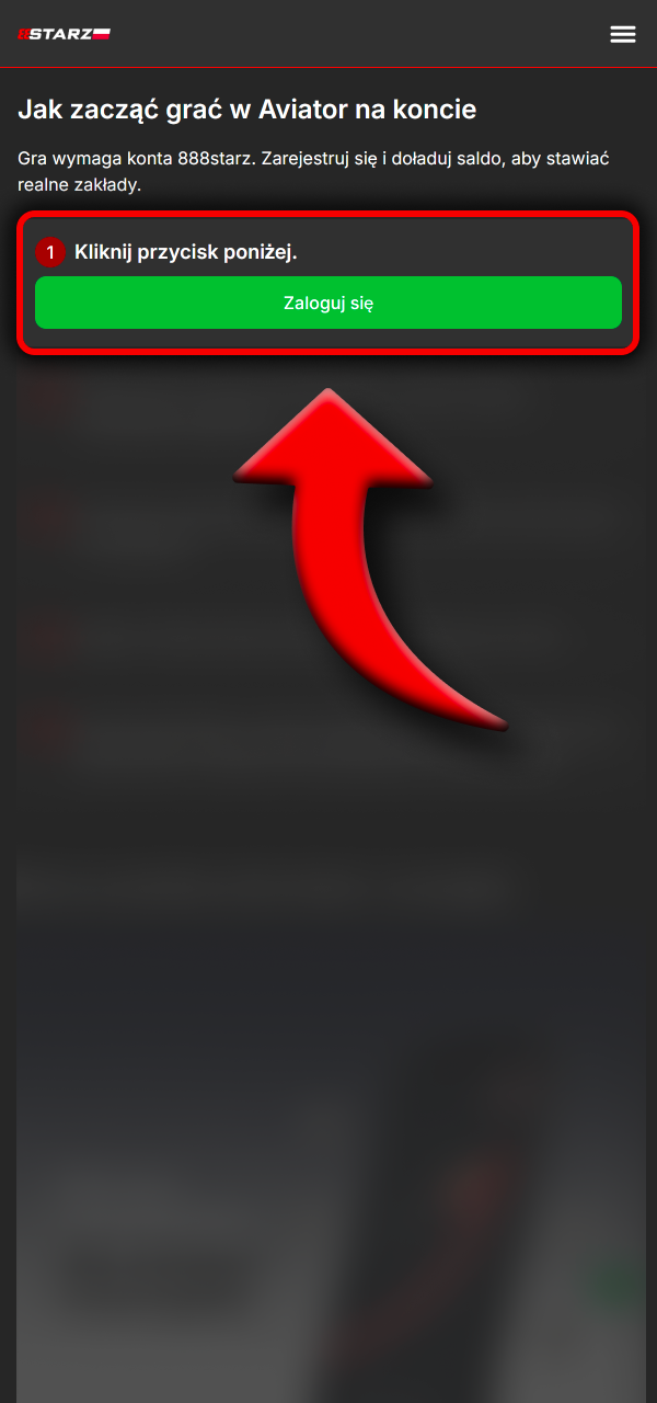 Zacznij grę w Aviator na 888Starz szybko i bez komplikacji dzięki prostemu logowaniu i natychmiastowej rozgrywce.