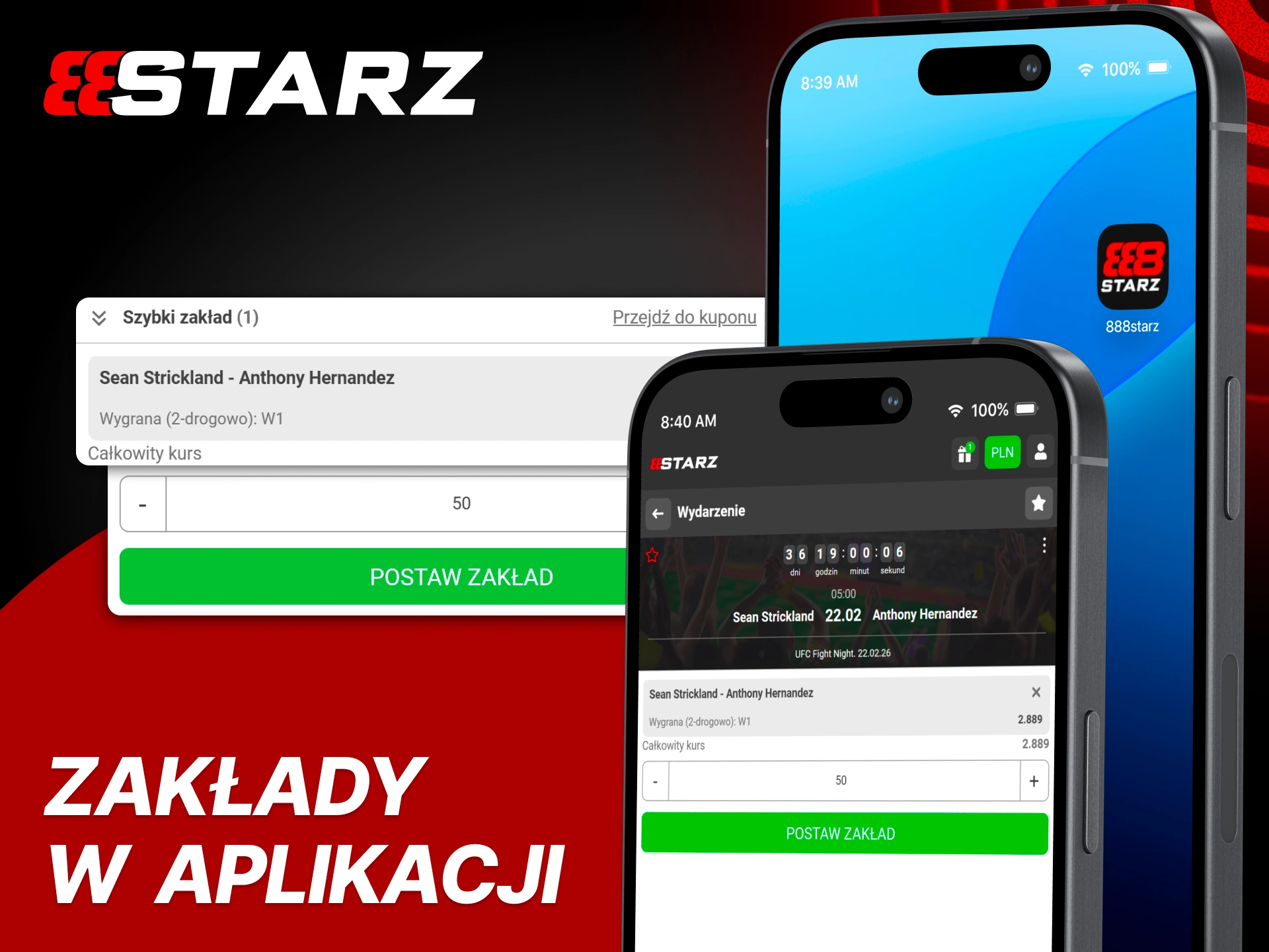Graj MMA mobilnie z pełną kontrolą w 888Starz.