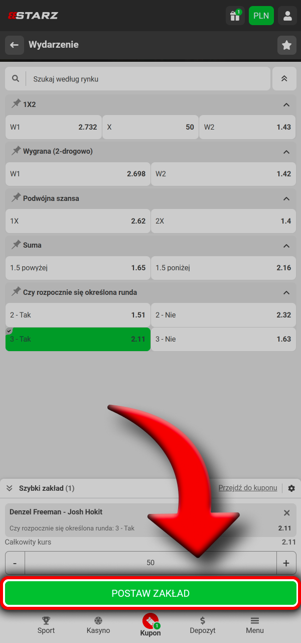 Wpisz stawkę i graj pewnie w 888Starz.