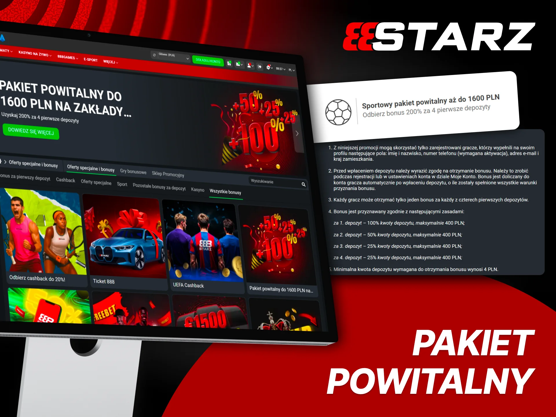 Zacznij typować piłkę z dodatkowymi środkami w 888Starz.