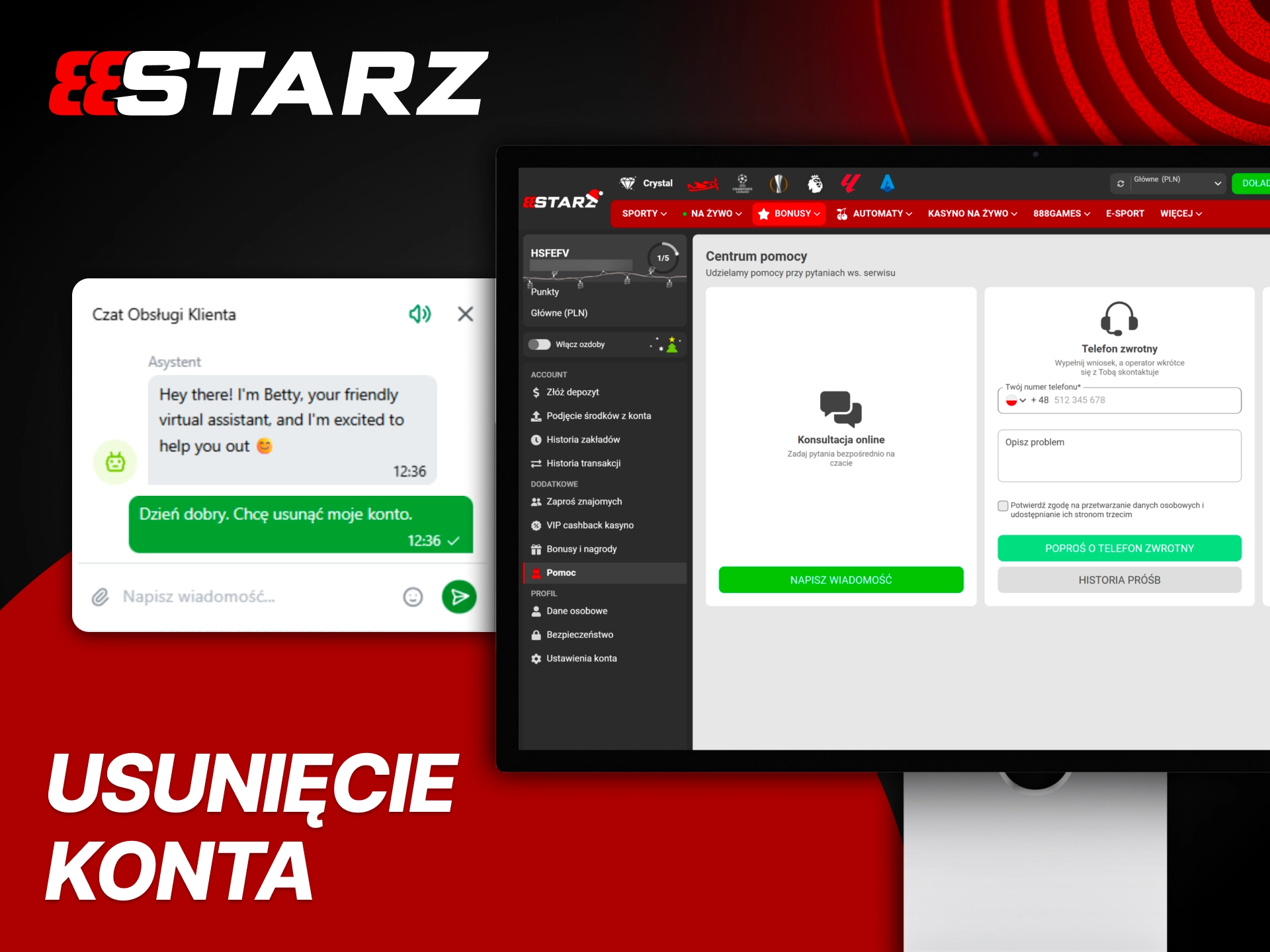 Zamknij konto zgodnie z zasadami i zachowaj spokój w 888Starz.