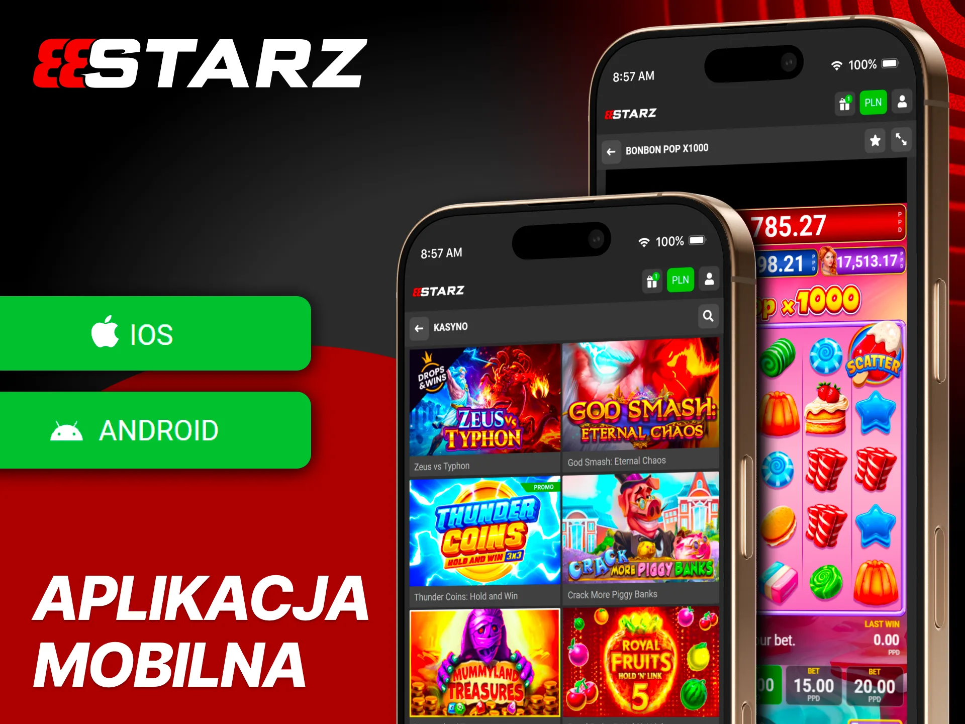Graj sloty mobilnie i kontroluj saldo w 888Starz.