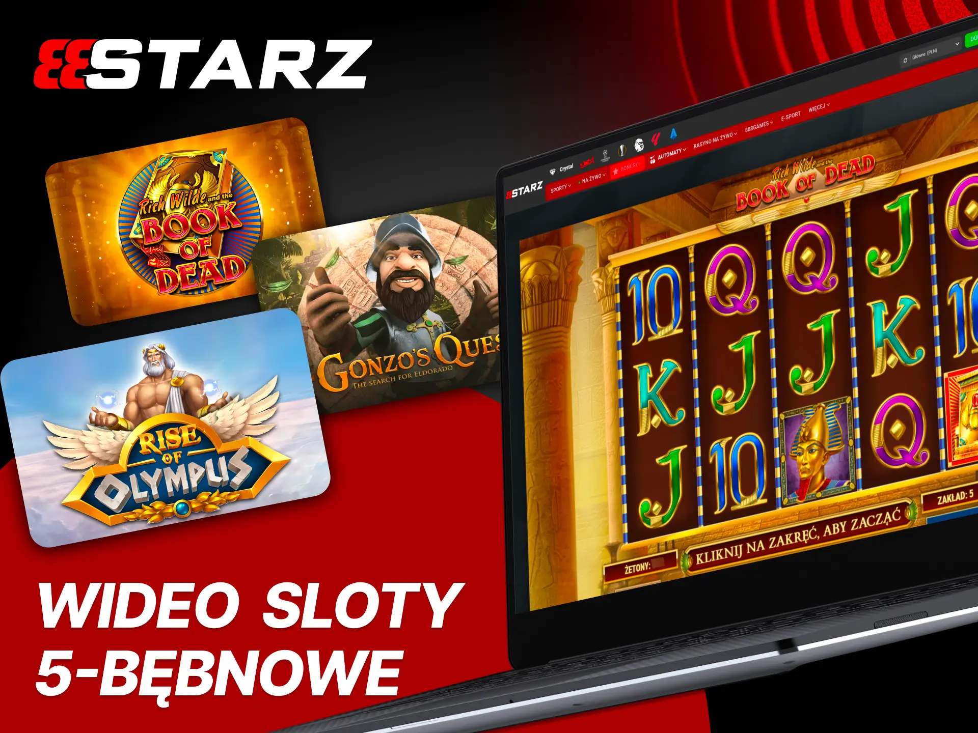 Wybierz wideo sloty i wygrywaj 888Starz.
