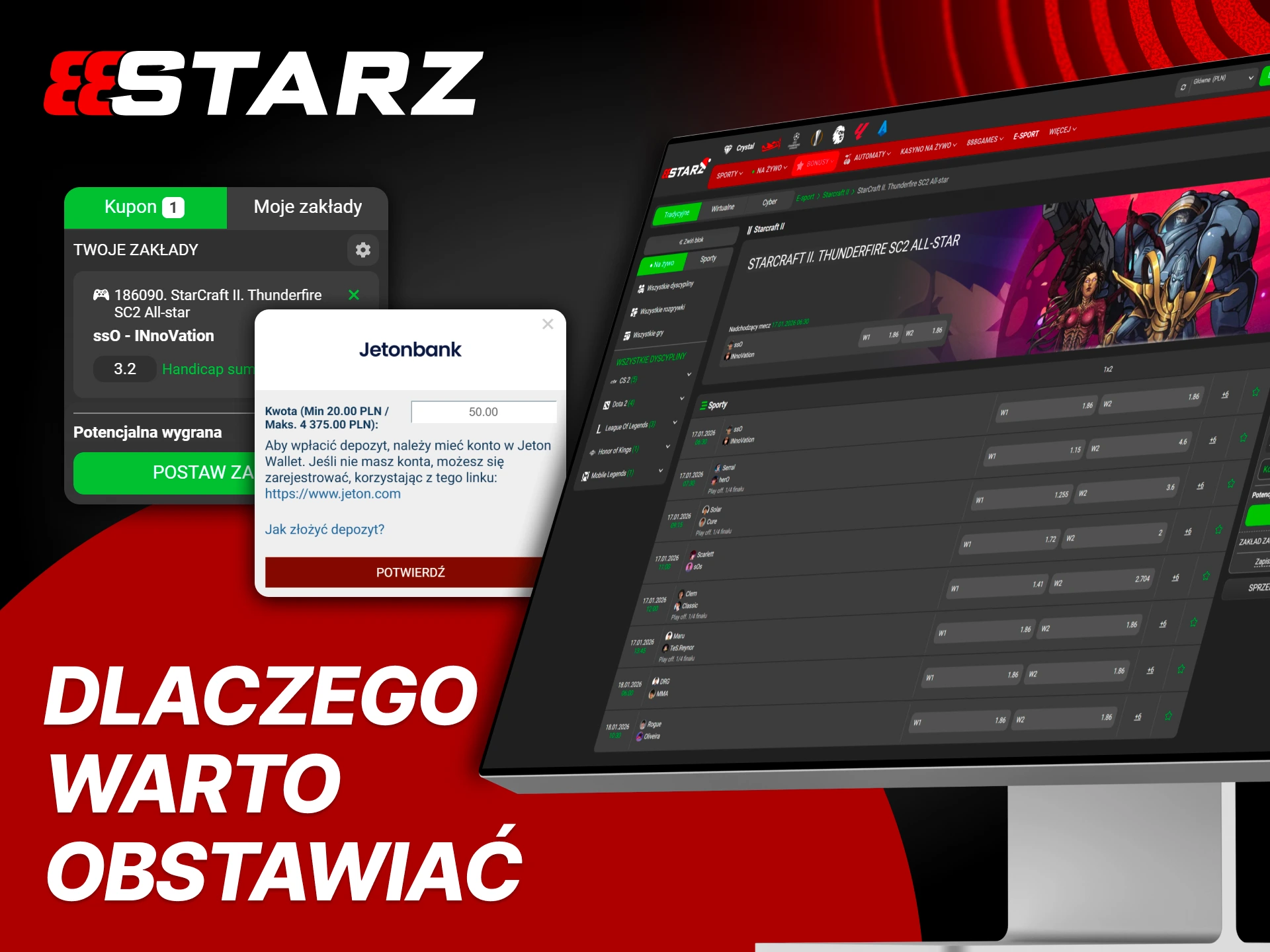 Obstawiaj StarCraft II pewnie i wygodnie w 888Starz.
