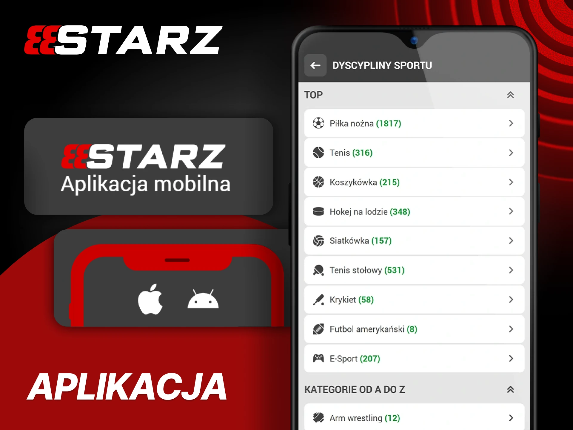 Pobierz aplikację 888starz i obstawiaj sport wygodnie na swoim telefonie.