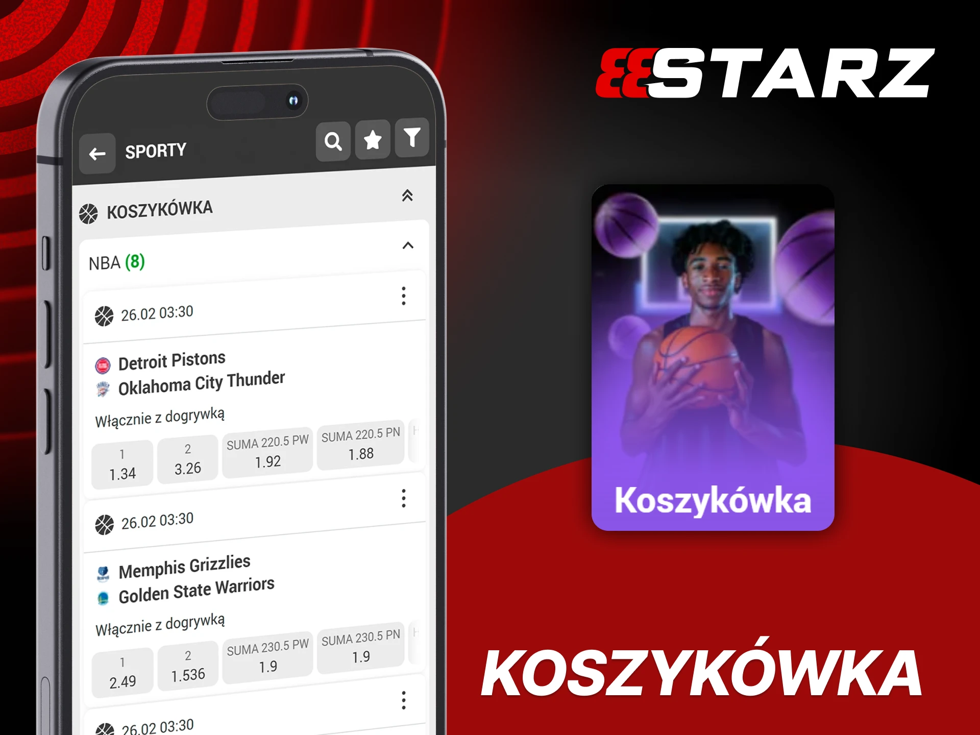 Typuj rzuty i zwycięstwa w koszykówce z 888starz.